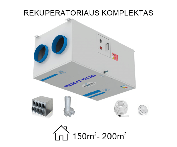 Rekuperatoriaus komplektas Nr.6