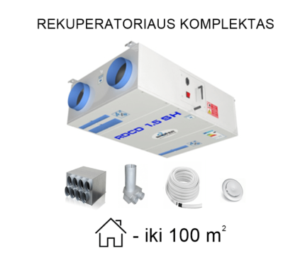 Rekuperatoriaus komplektas nr 3