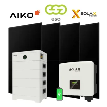 Saulės elektrinė su kaupikliu SolaX hibridinė sistema