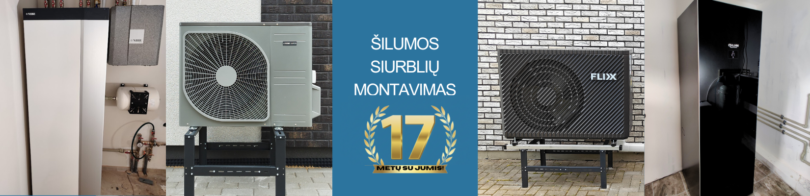 Šilumos siurbliai, oras vanduo, geoterminis.