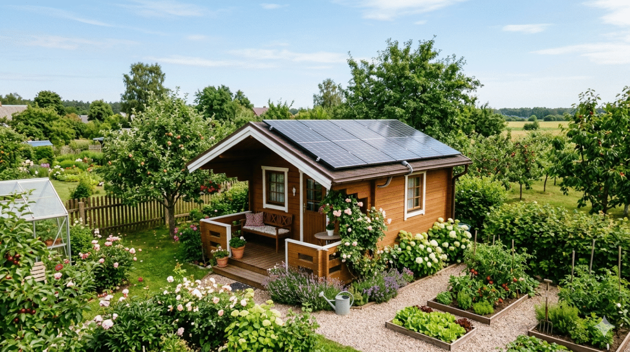 saulės elektrinė sodo namui