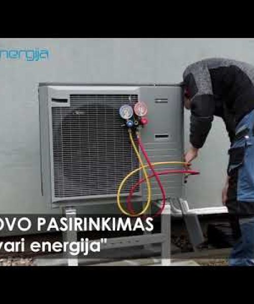 Video Thumbnail: Saulės elektrinė ir šilumos siurblys oras vanduo